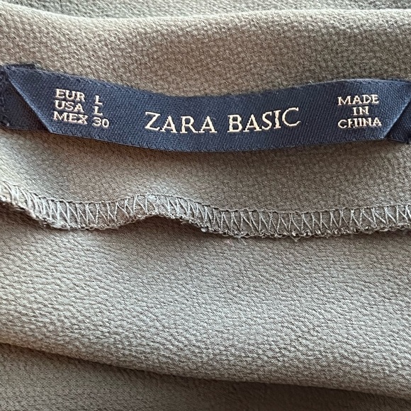 Zara Romper Olive Green Sz L - EUC - Picture 5 of 5